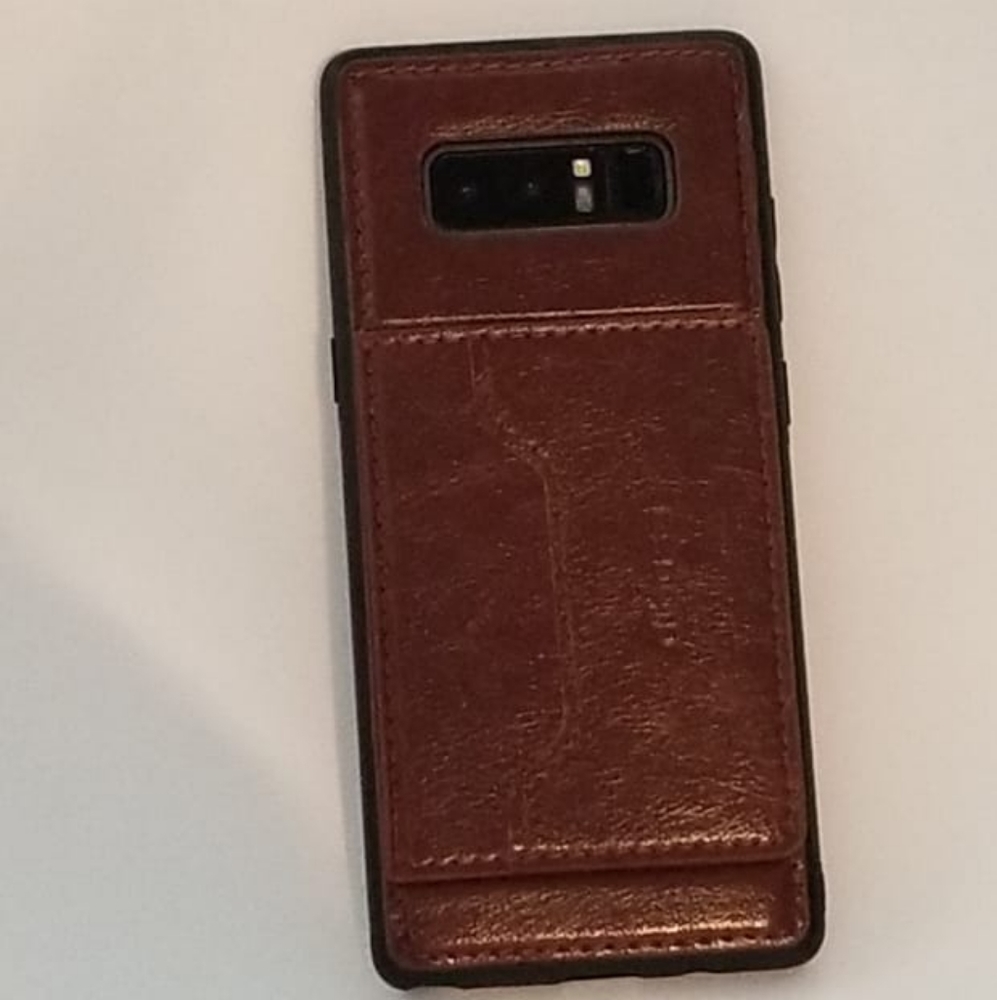 Samsung Note 8 cellphone case - dark brown